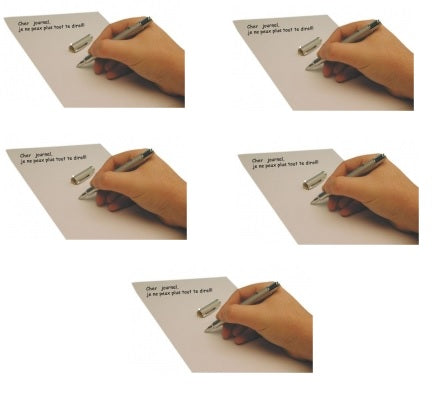 5 stylos encre invisible led lumiere ultra violette james bond agent secret detecteur faux billet ECLATS DESTOCKAGE