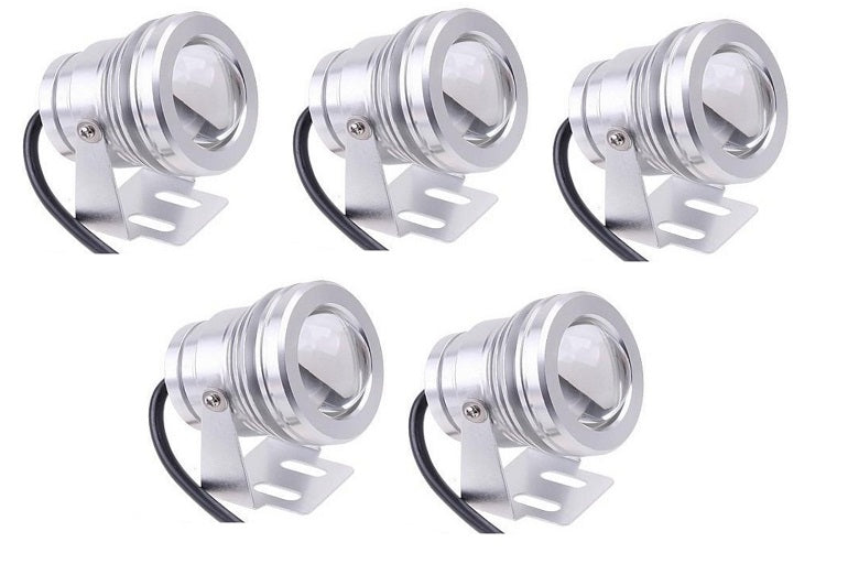 5 X Projecteurs 10w spot led rgb lumiere eclairage etanche exterieur lampe ampoule ip65 telecommande ECLATS DESTOCKAGE