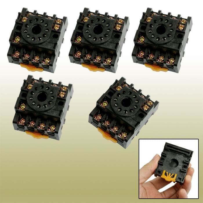 5 x Support octet rail din 11 plots PF113A pour MK3P-I JQX-10F/3Z JTX-3C H3CR-A 10F-3Z-C2 detecteur de boucle magnetique dbm ECLATS DESTOCKAGE