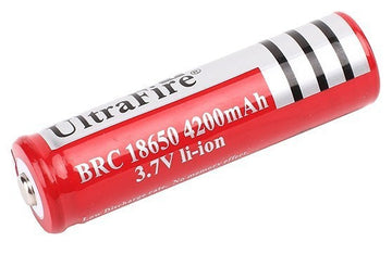 50 accumulateur rechargeable ultrafire 3.7v 18650 4200mah  3a li-ion pour lampe torche tled3wz - ECLATS DESTOCKAGE
