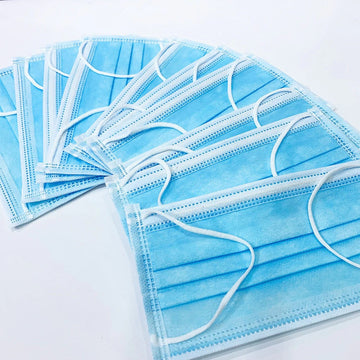 50 Masques jetables a lanieres antipollution protection respiratoire 3 plis Housse anti-poussière bouche nez ECLATS DESTOCKAGE