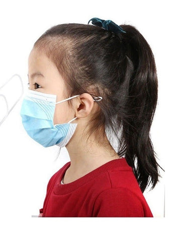 50 Masques jetables a lanieres enfant  antipollution protection respiratoire 3 plis anti-poussière bouche nez ECLATS DESTOCKAGE