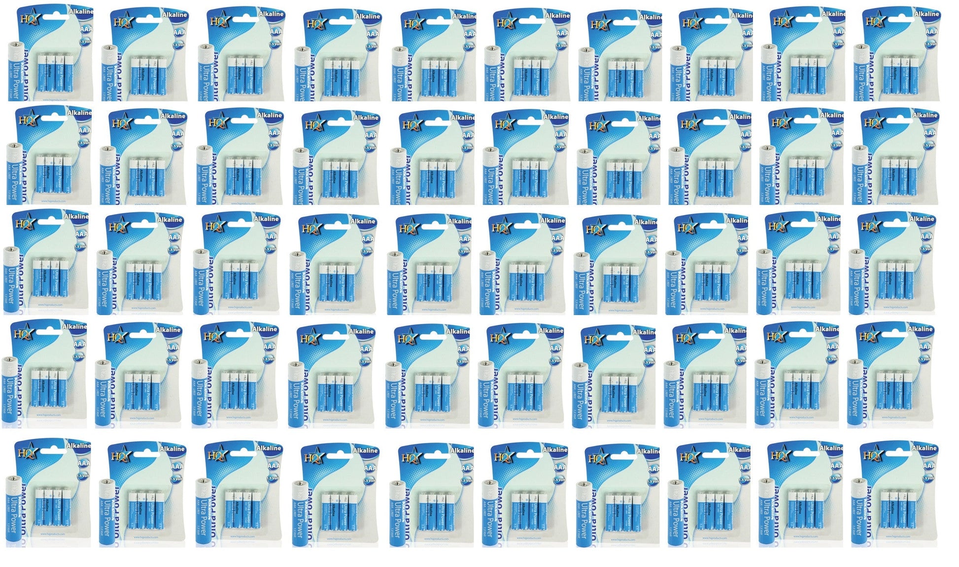 50 pack 4 piles 1.5v alcalines lr3 aaa 1100mah (200 piles) lr03 mn2400 r03p sum4 hp16 am4 4003 824 ECLATS DESTOCKAGE