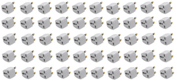 50 pcs adaptateur convertisseur universel de voyage angleterre us/eu/japan/ vers uk 3 broches - ECLATS DESTOCKAGE