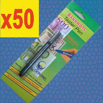 50 stylo detecteur testeur faux billet euro feutre detector detection usd 14 devises ECLATS DESTOCKAGE