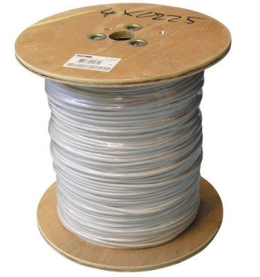 500m cable 6x0,22 souple blinde blanc ø4.5mm fil 6x0.22 avec ecran cablage alarme telephone - ECLATS DESTOCKAGE