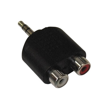 Adaptateur jack 3.5 stereo vers 2 x rca femelle