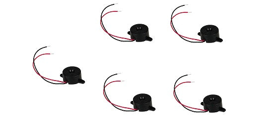 5Pcs DC 12V Wire Leads Industrial Audio Active Electronic Alarm Buzzer - ECLATS DESTOCKAGE