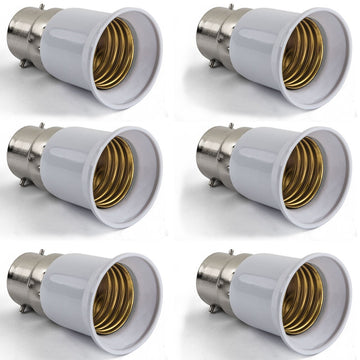 6 adaptateurs b22 a e27 douille lampe ampoule led adaptation culot ECLATS DESTOCKAGE