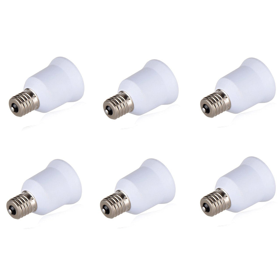 6 adaptateurs convertisseur e14 a e27 douille ampoule led culot 12v 24v 48v 220v ECLATS DESTOCKAGE