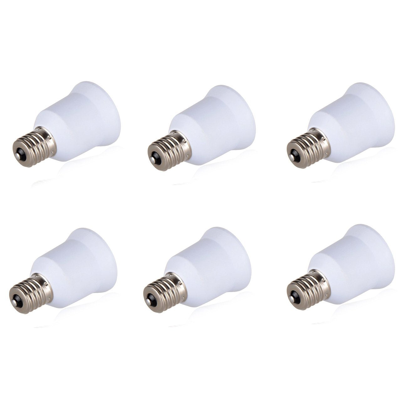 6 adaptateurs convertisseur e14 a e27 douille ampoule led culot 12v 24v 48v 220v ECLATS DESTOCKAGE