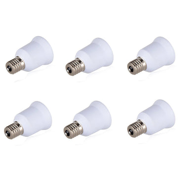 6 adaptateurs convertisseur e14 a e27 douille ampoule led culot 12v 24v 48v 220v ECLATS DESTOCKAGE