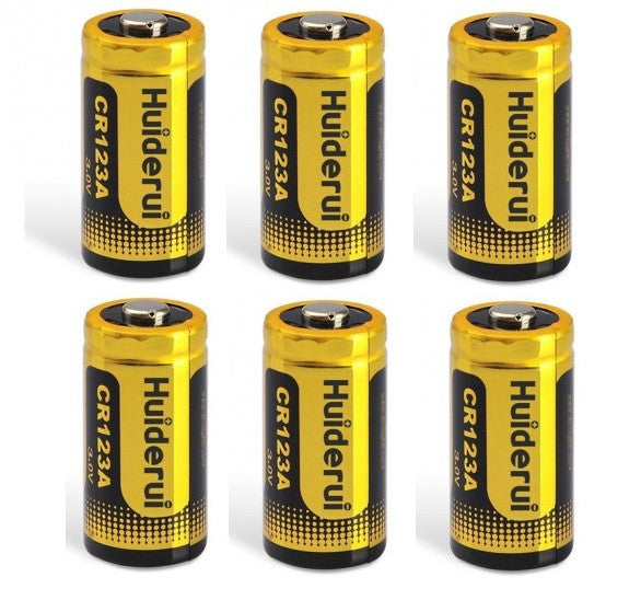6 Pile lithium photo 3v 1300ma 123 cr123ac cr123a cr123 CR-123AL/2B cr17335 cr17345 dli23 dl123a el123ap camera ECLATS DESTOCKAGE