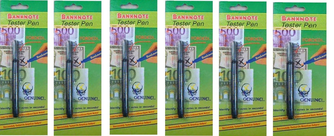 6 stylo feutre testeur detecteur faux billet euro detector detection usd 14 devises ECLATS DESTOCKAGE