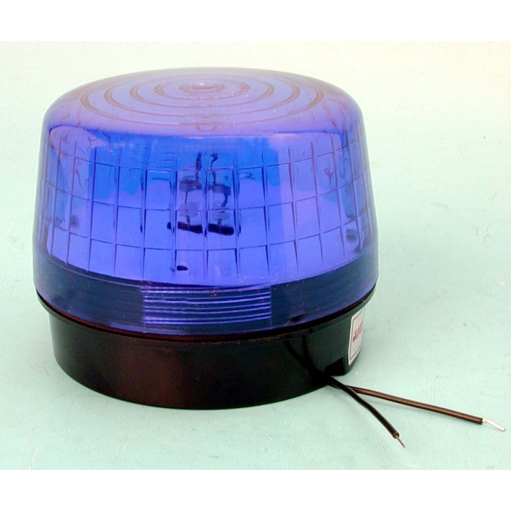 Flash alarme etanche xenon 220vca bleu ø99x75mm ip 65 haa220b flashs alarmes electroniques vol