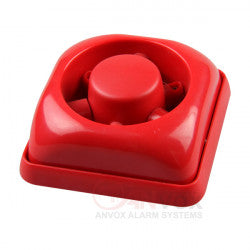 Sirene incendie 95db 12v 24v rouge FL-1 systeme alarme sonore feu