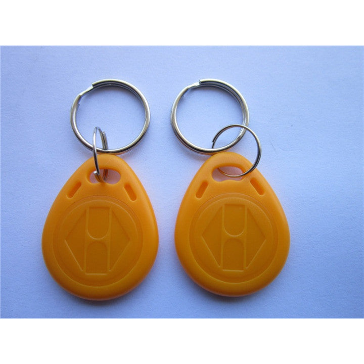 1 pce tag cle badge clef em4305 em4100 em4102 RFID 125KHz enregistrable jaune