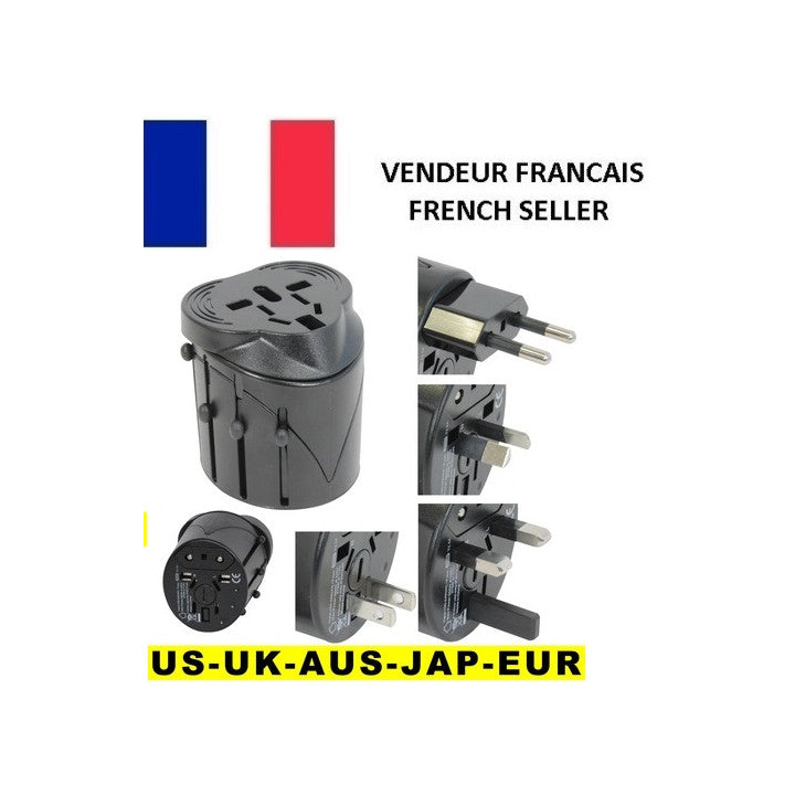 Adaptateur universel secteur prise electrique voyage 150 pays europe hq-travel11 usa uk japon suisse