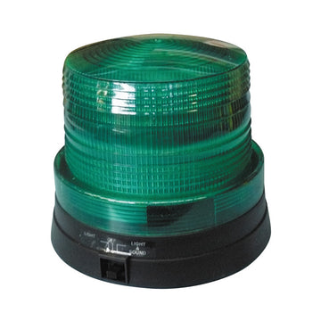 Gyrophare magnetique vert 6 led pile 4.5v girophare mini sirene flash sur piles socle lumiere aimant