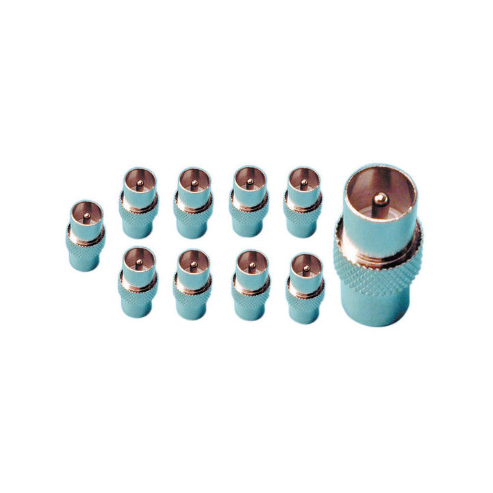 Adaptateur tv mâle vers tv mâle (les 10 pièces) télévision accessoires