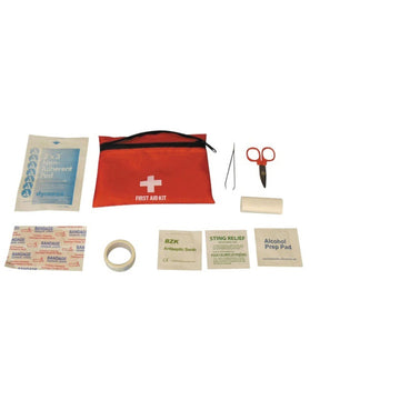 Kit de survie premier secour soins trousse medicale pharmacie pansement alcool scotch gaze ciseau