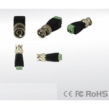 1 Adaptateur Coaxial Balun Vidéo Connecteur BNC Mâle CCTV Caméra BNC-16