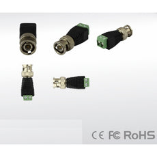 1 Adaptateur Coaxial Balun Vidéo Connecteur BNC Mâle CCTV Caméra BNC-16