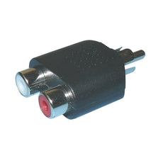 Adaptateur cinch mâle 2 cinch femelle rca