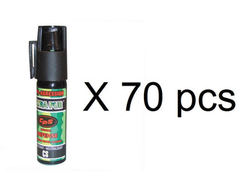 70 bombes incapacitant neutralisant aerosol defense poivre 17ml 25ml GPPM ECLATS DESTOCKAGE