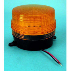 Flash alarme stroboscope feu xenon 6v 12v couleur ambre esb-100 orange ø100x80mm ip 65