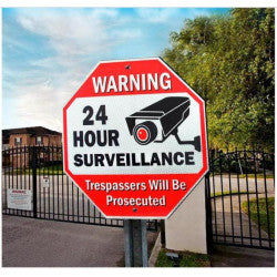 Panneau signalisation affichage panneau espace video surveillance jw-ws-008