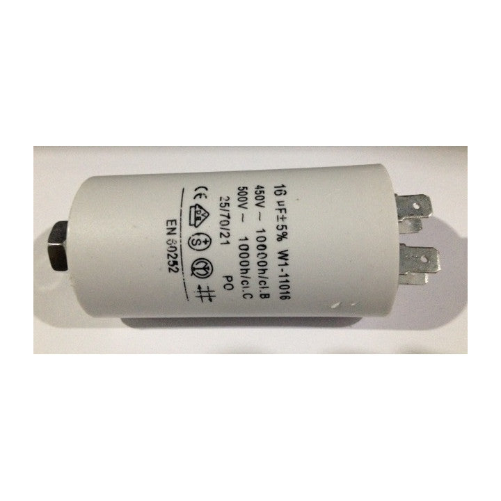 Condensateur 16mf 16 mf micro farad 450v pour lave linge zanussi brandt fagor cbb60