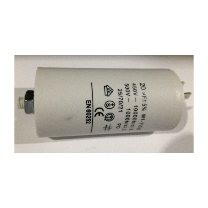 Condensateur 20mf 20 mf micro farad 450v 50/60 hz BFC51 cbb60 9210028B5 (BRANDT) cosse am