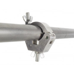 Attache tube robuste ecrou a ailettes charge max 350 kg portique vdlpcs9 eclairage de scene lumiere