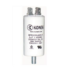 Condensateur 3mf 3 mf micro farad 450v cbb60 w1-11003 condo demarrage moteur cosse