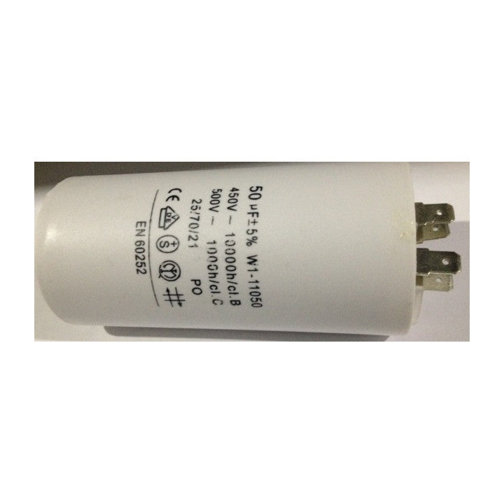 Condensateur 50µf 50 mf uf micro farad 400v 450v 500v 50/60 hz cbb60 w1-11050 condo demarrage moteur cosse