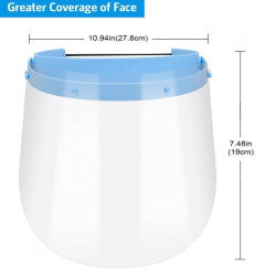 Bouclier visiere de protection anti-gouttelettes réglable anti-salive facial complet Transparent réglable léger