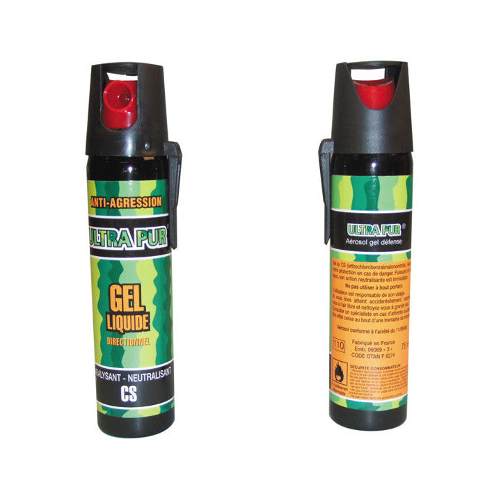 Aerosol defense gel paralysant cs 75ml gaz bombe lacrymogene incapacitant neutralisant spray police
