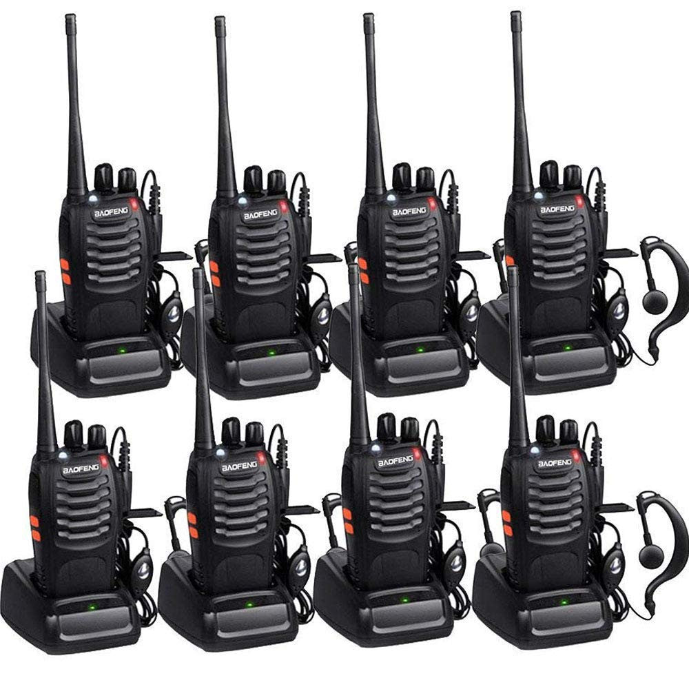 8 Talkie walkie 446mhz batterie rechargeable chargeur 16 Canaux UHF 400-470 MHz Baofeng BF-888S ECLATS DESTOCKAGE