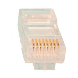 1 fiche modulaire rj45 plug cristal 8p/8c reseau prise telephonique telephonie 8p8c cat5 cat5e