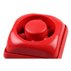 Sirene incendie 95db 12v 24v rouge FL-1 systeme alarme sonore feu