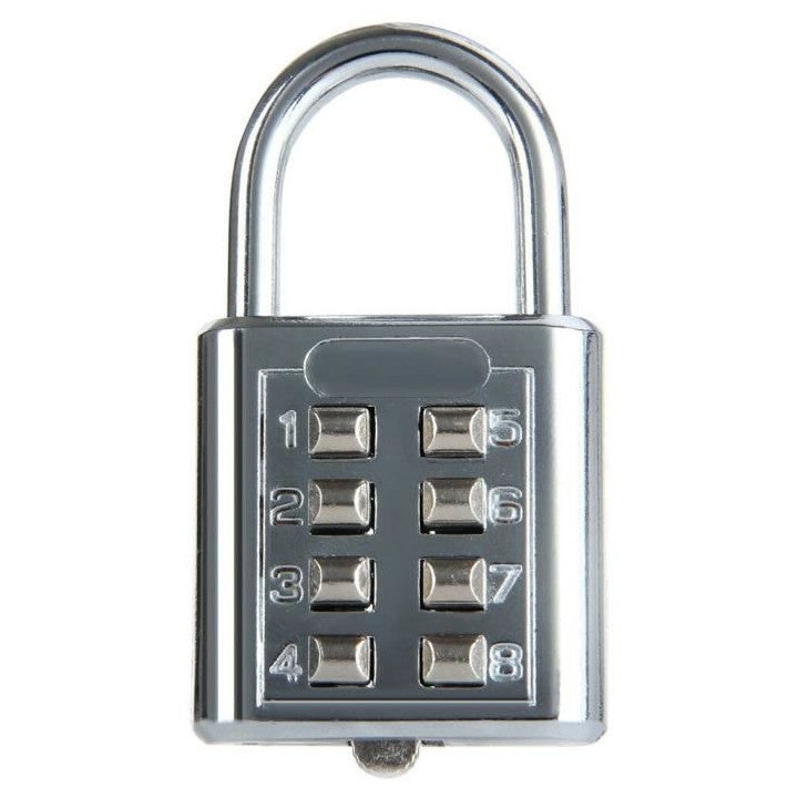 Cadenas antivols 25mm combinaison 4 chiffres code numero fermeture ouverture securisee fd 6038a