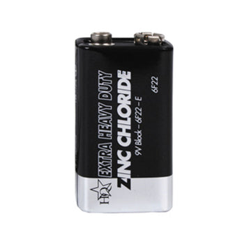 Pile 9v zinc chloride 9 volts hq r22 extra heavy duty hq-6f22