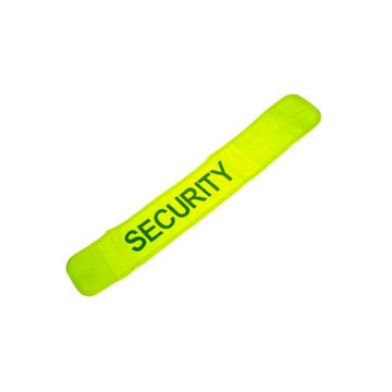 Brassard jaune fluo en471 securite routiere velcro haute visibilite sfby1 protection bras