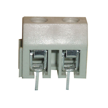 Bornier secteur a vis 2 plots borne 2 poles au pas de 7.5mm screwl02 velleman