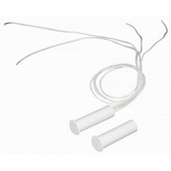 Contact nf encastre 9mm blanc 4 fils detecteur ouverture capteur magnetique pour alarme