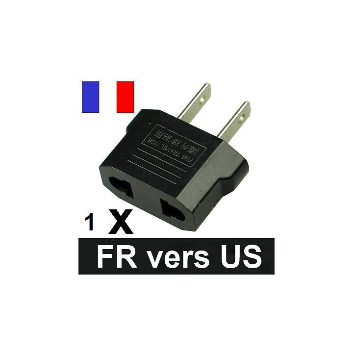Adaptateur voyage prise us canada secteur france euro convertisseur/americain japon usa etats unis