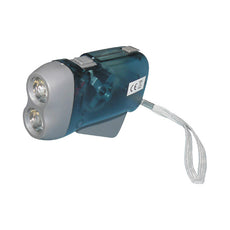 Lampe 2 led torche dynamo sans pile se charge en quelques pressions innovaley