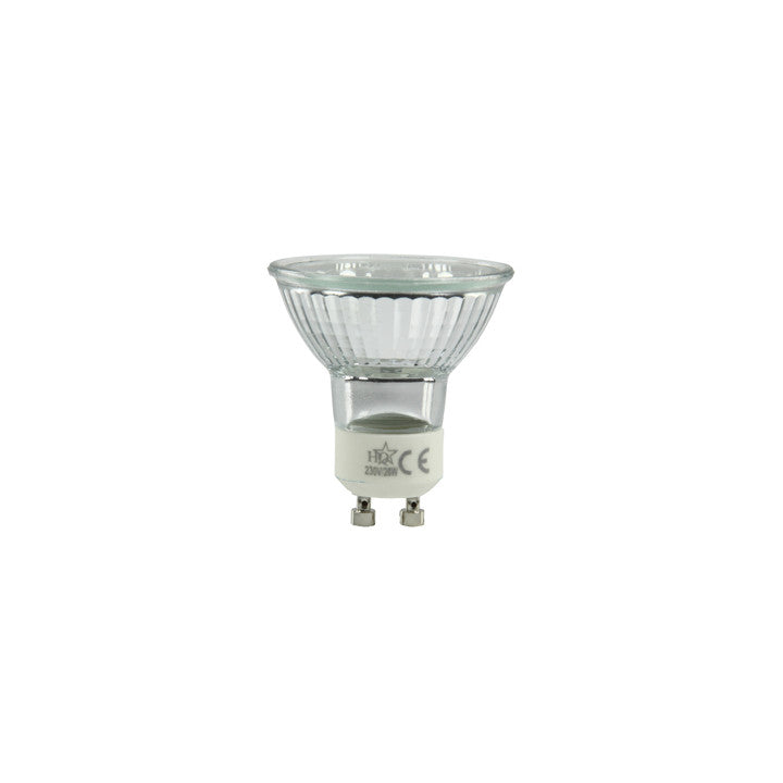 1 ampoule halogene gu10 28w (35w) 220v h blanc chaud 2700k eclairage lumiere spot 230v 240v
