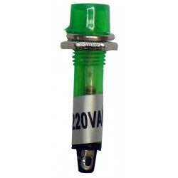 Voyant vert feu indicateur feu lumineux 220v miniature diamètre de perçage 7mm 230v 240v